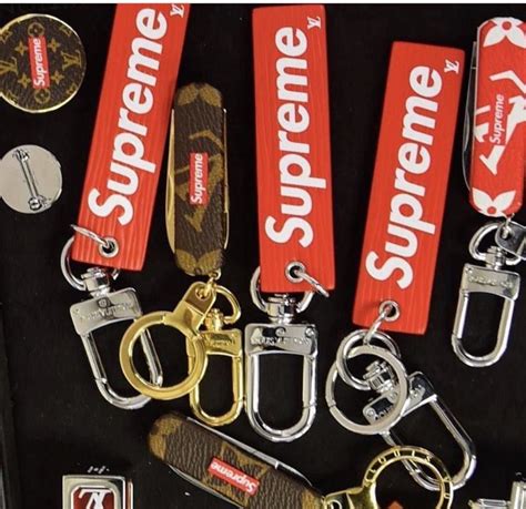 supreme lv keychain|louis vuitton supreme sale.